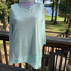 Muted mint green top L/XL